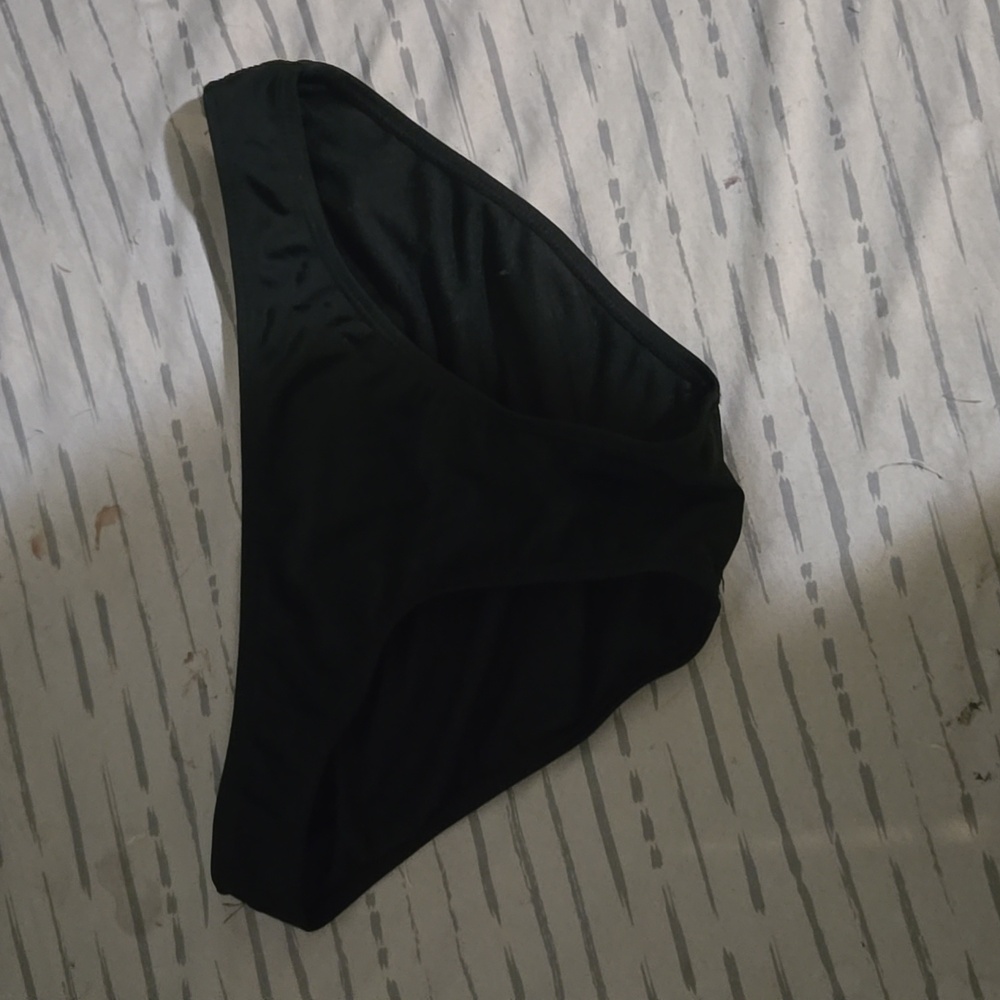 Solid Black Bikini Bottoms